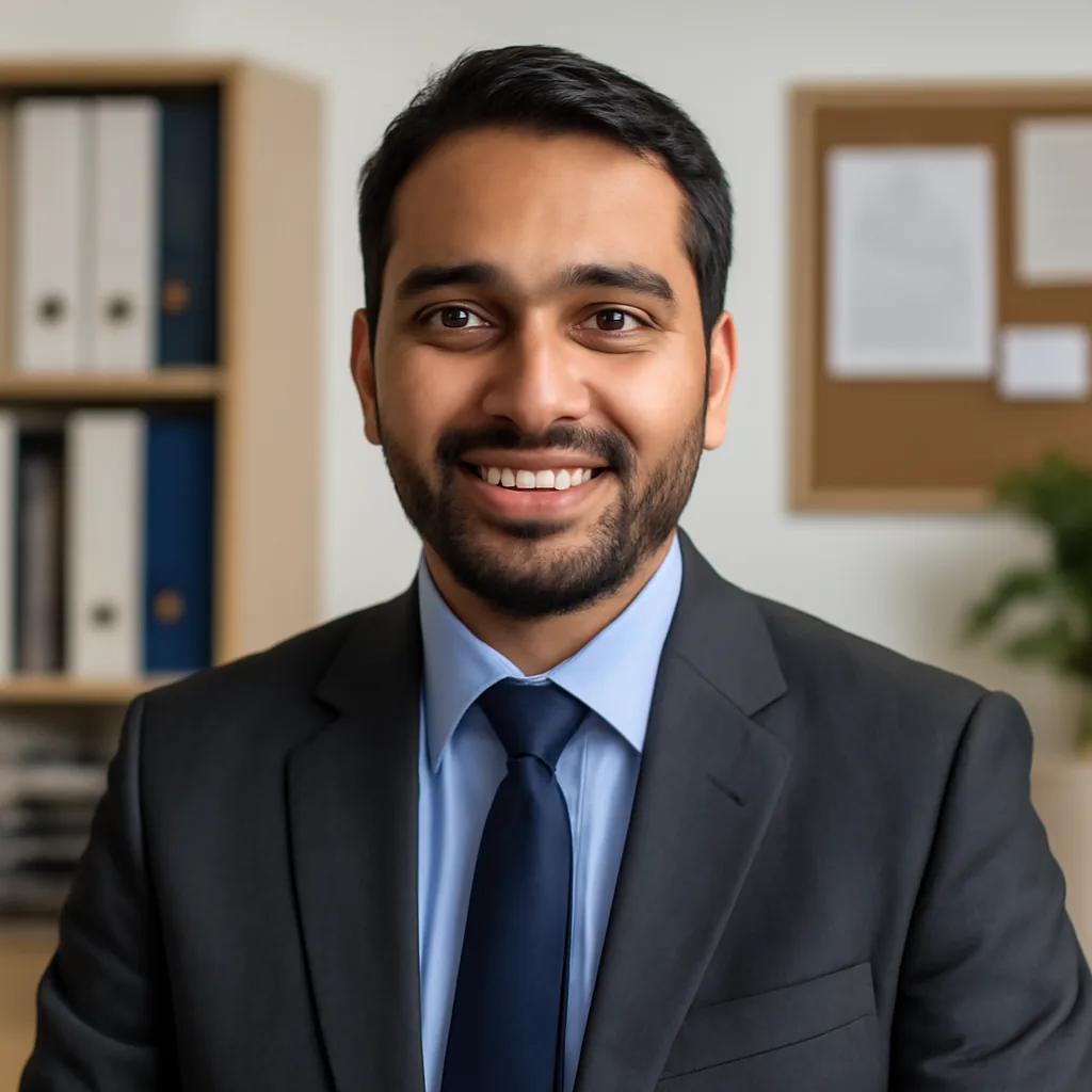 portrait-style realistic photo of a Pakistani education and